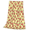 thumbnail image 3 of Bingfone Apple Print Flannel Fleece Blanket Throw Blanket For Bed,Sofa,Couch,Travel,Camping(60"X50"), 3 of 9