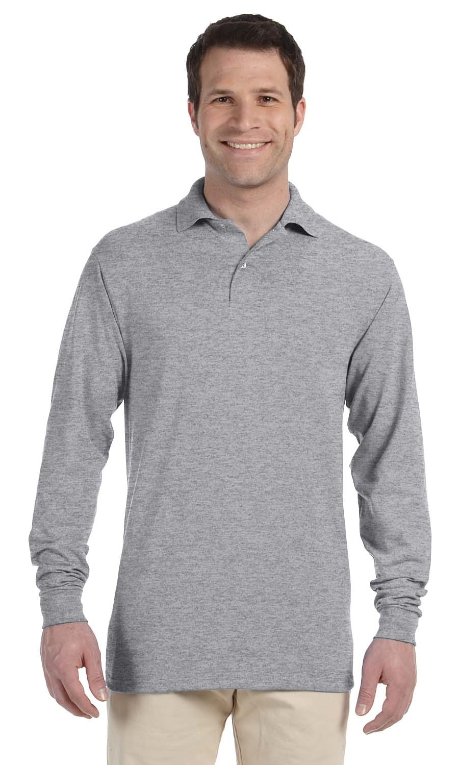 JERZEES Jerzees 437ML Polo Shirt 5.6oz 50/50 Long Sleeve Jersey