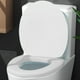 thumbnail image 4 of Asiento de Inodoro Alargado de Vinilo Acolchado con Espuma Cómoda - Funda, Blanco MNFD, 4 of 7