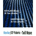 thumbnail image 5 of KARBXON-4 in x 10 ft - TWILL Weave - Advanced Carbon Fiber Fabric - BLUE - 3K - 240g/meter, 5 of 10