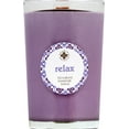 thumbnail image 2 of ROOT Candles Seeking Balance Beeswax Blend Candle, 8-Ounce, Relax: Geranium Lavender, 2 of 3