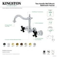 thumbnail image 4 of Kingston Brass KS1255PKX Duchess Double-Handle Wall Mount Bathroom Faucet, Oil Rubbed Bronze, 4 of 4
