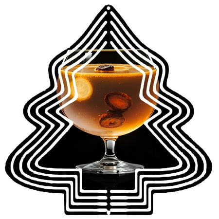 Metal Hanging Christmas Tree Wind Decorations – Elegant Garden Spinners with Concentric Circle Patterns for Yard and Garden Charm Metal Hanging Christmas Tree Wind Decorations – Elegant Garden Spinners with Concentric Circle Patterns for Yard and Garden Charm