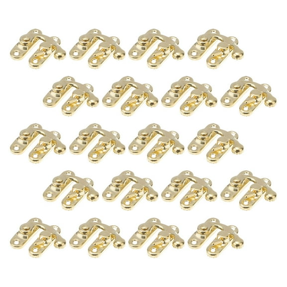 OATIPHO Cabinet Lock Buckle Toggle Latch Golden 20Pcs for Jewelry Box