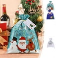 thumbnail image 6 of Kbndieu Christmas Bags Small Christmas Gift Bags Xmas Drawstring Candy Treat Bags Goody Sacks Wrapping Bags Holiday Gifts Wrapping Party Presents Decorations, 6 of 6