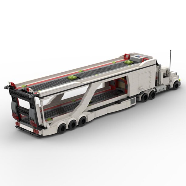 MOC Transport-bloques de construcción de camión grande para niños, camión extendido LT 3, coche RV, conjunto técnico de construcción para niños, juguetes para niños