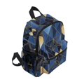 thumbnail image 2 of FORMRS School Backpack with Front Zippered Pocket 12" Student Travel Daypack, Blue Geometric Pattern, 2 of 6