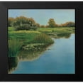 thumbnail image 2 of Peterson, Julie 21x20 Black Modern Framed Museum Art Print Titled - Yellow Sky and Reflection, 2 of 5