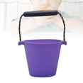 thumbnail image 2 of EeaseMX Cubo plegable portátil de silicona multifunción para agua, juguetes para niños para playa, baño y exterior (morado, asa de color aleatorio), 2 of 7