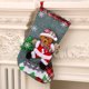 thumbnail image 5 of 4PCS - Calcetín navideño - 19 * 15 * 31 cm - Decoración, calcetines grandes de lino, bolsa de regalo de calcetín navideño, 5 of 5