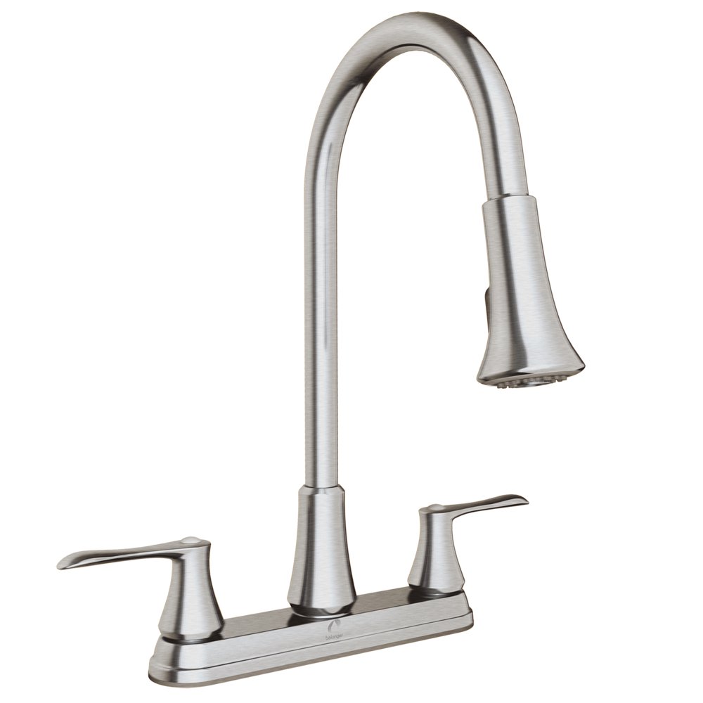 Belanger EBE78CBN Two Handle PullDown Kitchen Faucet, Brushed Nickel