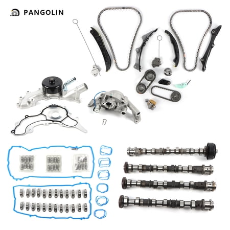 PANGOLIN Engine Camshaft Set with Water & Oil Pump 5184377AF Fit for 2011-2016 Chrysler Town & Country Dodge Durango Charger Ram ProMaster 1500 Engine Camshaft Bolt Aftermarket Replace Part