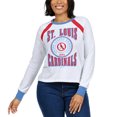 thumbnail image 4 of Women's WEAR by Erin Andrews White St. Louis Cardinals Raglan Long Sleeve T-Shirt, 4 of 5
