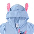 thumbnail image 2 of Disney Lilo & Stitch Hooded Swimsuit Cover-Up with Ears Zip-Up Beach Robe (Girls), Sizes 7-12, 2 of 5