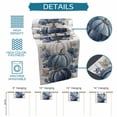 thumbnail image 6 of Fall Blue Pumpkins Table Runner 70 Inches Long Farmhouse Dress Scarves, Thanksgiving Autumn Watercolor Leaf Dining Tablerunner for Coffee Table/Kitchen Island/Party Décor, 13" x 70", 6 of 8