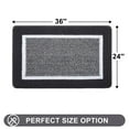 thumbnail image 3 of Buganda Indoor Door Mats, Absorbent Trapper Dirt Inside Doormats, Non Slip Low Profile Entry Door Mats, 24x36, Dark Grey, 3 of 9