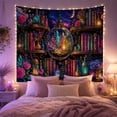 thumbnail image 2 of Apothecary Library Dark With Art Scene, Mystical Fantasy for Space Lovers, Galaxy Room Decor Room Accent, Valentine's Day Gift, Tapestry Wall Hanging for Bedroom and Dorm, 2 of 7