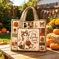thumbnail image 3 of Fashion Halloween-ThemedQuilted Tote Bag, Large Capacity Lightweight Shoulder Handbag for Commute Travel Outdoor Daily Use, 3 of 3