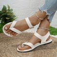 thumbnail image 4 of MKLEKYY Sandalias deportivas para Mujer, de Comercio Exterior, de Talla Grande, Con Clip En La Punta para Mujer, Cómodas, Con Hebilla Plana, de Color Liso, para Playa, 4 of 4