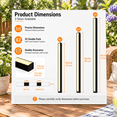 Recessed LED Silicone Strip Lights for Wood Slat Walls, 6-Pack, 3000K ...