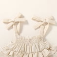 thumbnail image 5 of Happy Town Infant Baby Girl Summer Clothes Ruffle Sleeveless Shirt and Shorts Toddler Girl Set，Sizes 12M-5Y, 5 of 7