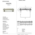 thumbnail image 2 of Alno C211-4-PB Swarovski Crystal 4" Cabinet Pull Polished Brass, 2 of 2