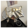 thumbnail image 4 of Bolso de lujo con cinturón y cadena plisada para mujer, bandolera de diseñador de tendencia, de alta calidad, versátil, 4 of 5