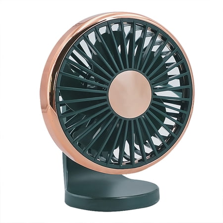 USB Powered 3-Speed Desk Fan with LED Light for Car SUV Truck Camping Office
