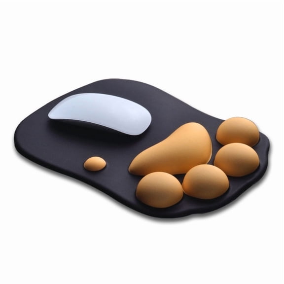 Creative Cute Cat Paw Mouse Pad with Wrist Rest for Laptop and Desktop Silicone Material Non Slip