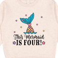 thumbnail image 3 of Inktastic 4th Birthday Mermaid Tail Girls Toddler Sweatshirt, 3 of 4