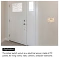 thumbnail image 5 of UK US Socket Double Multi Switched Power Outlet Black 250V 13A 146mmx88mm, 5 of 5