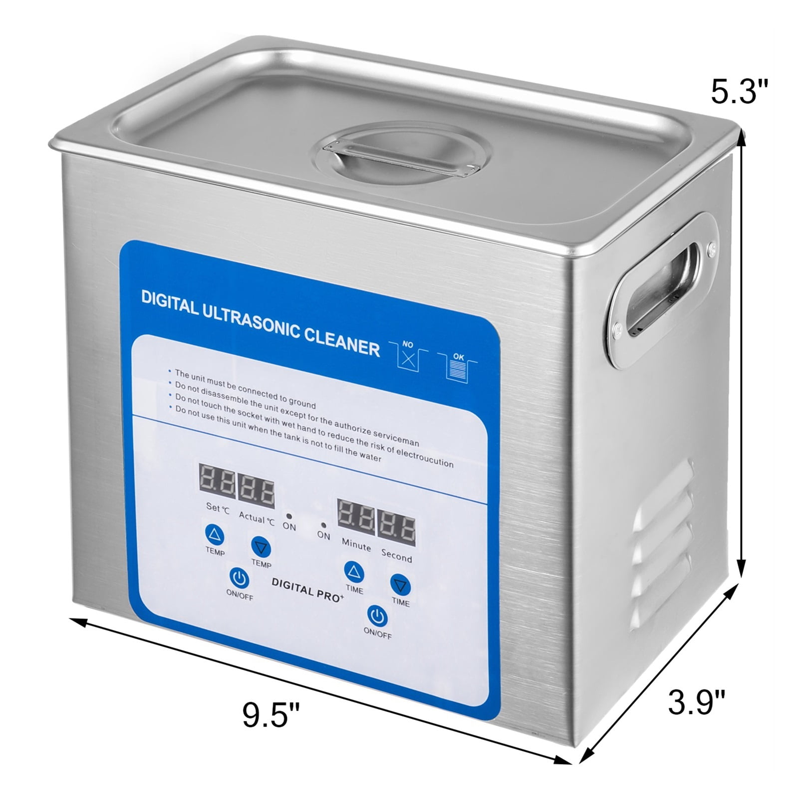3.2L 6L 10L Ultrasonic Cleaner Mini Portable Washing Machine 316 Stainless Steel Dishwasher Ultrasound Bath Contact Lenses ,Strong Cleaning