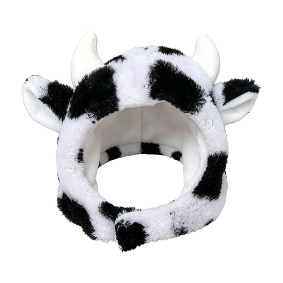 Christmas Halloween Plush Pet Hat Reindeer Cow Sheep Animal Shape Adjustable Warm Pet Headdress Cute Holiday Dress Up Accessory For Small Medium Dogs Cats Party Photo Prop Pet Hat