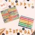 thumbnail image 3 of Birthday Wrapping Paper For Kids, Adults, Colorful Gift Wrapping Paper, 50*70Cm, 8 Sheets W/String And Sticker, 3 of 6