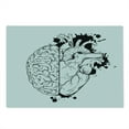 thumbnail image 2 of Sketch Cutting Board, Outline Hand Drawn Half Human Heart and Brain Logic and Emotion Priority, Decorative Tempered Glass Cutting and Serving Board, in 3 Sizes, by Ambesonne, 2 of 5
