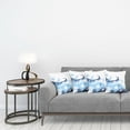 thumbnail image 3 of Ambesonne Ocean Throw Pillow Cover 4 Pack, Deep Sealife Creatures, 18", Navy Blue Aqua and White, 3 of 7