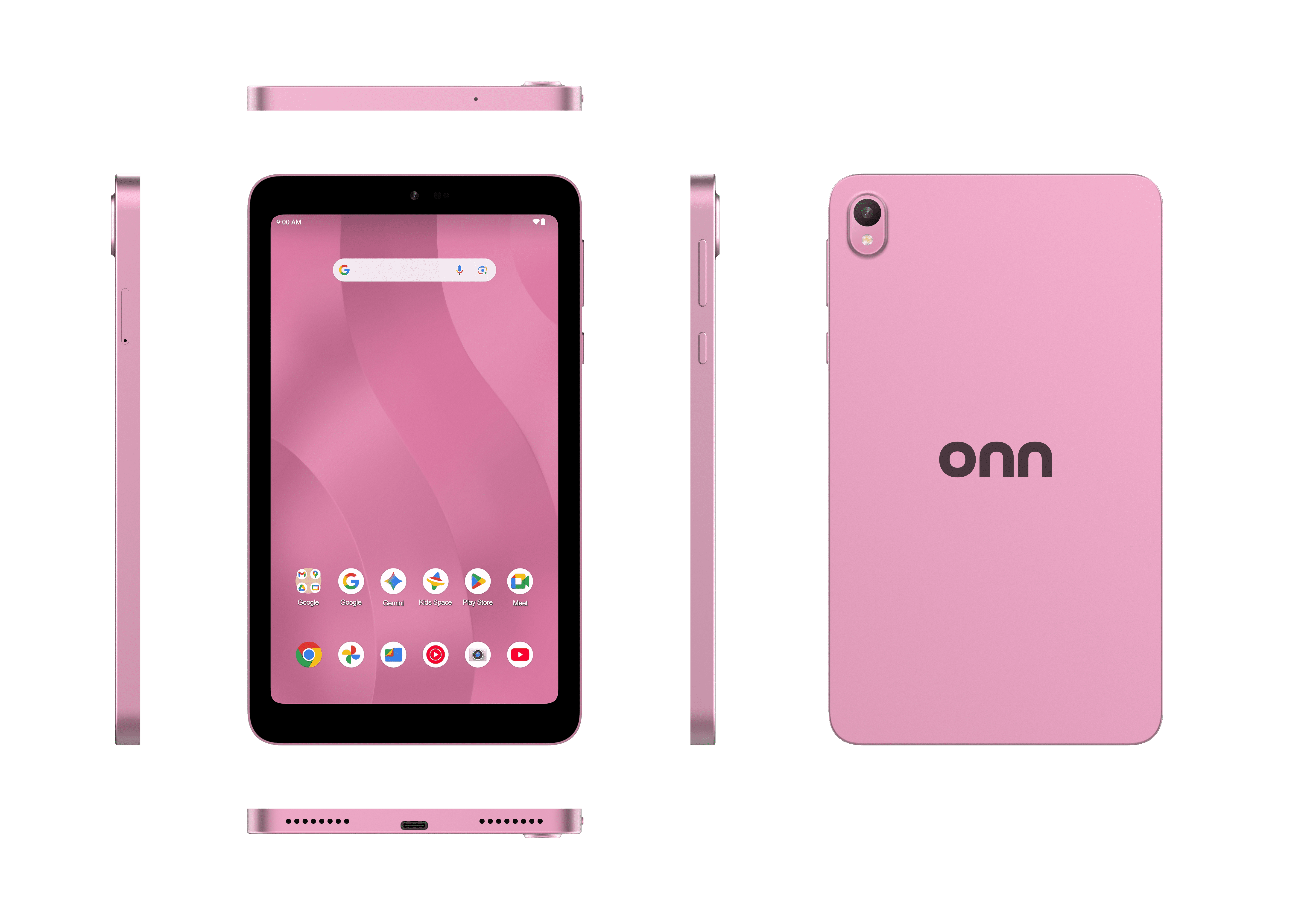 onn 7" Core Tablet, 64 GB, Android 16, Pink (2026 Model)