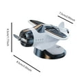 thumbnail image 3 of Adorno giratorio para salpicadero de coche en forma de avión Adornos giratorios solares en forma de avión para el interior del coche Accesorios para salpicadero, 3 of 4