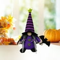 thumbnail image 6 of Halloween Gnome, Handmade Plush Witch Vampire Dolls with Black Witch Cloak Hat , Pumpkin Spider Tomte Elf Ornaments Decoration Set Gifts Scandinavian Home Table Decor Halloween Party Decor, 6 of 6