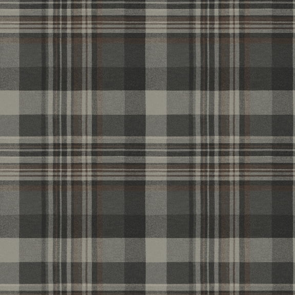 Chesapeake Yellowstone Dutton Plaid Charcoal Wallpaper
