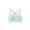 Blue, variant on LYMAYTER Girls Breathable Cotton Bras for 12-15Y Teens Longline Crop Seamless Fixed Pads