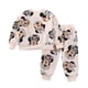 thumbnail image 3 of Conjunto de camiseta y pantalones de 2 piezas para niños y niñas, Sudadera con capucha, pijama con estampado de Minnie Mouse de Disney, ropa de casa informal para niños de 2 a 8 años, otoño, 3 of 5