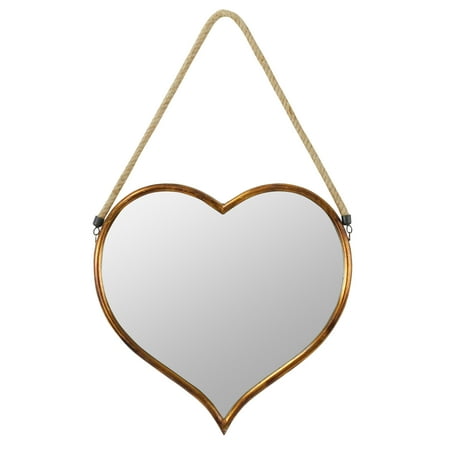 Kiera Heart Wall Mirror Gold 28