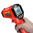 thumbnail image 6 of Pyrometer Infrared Thermometer, Non-contact Temperature Sensing , -50 To 600 -58F~1112F With Adjustable Emissivity, 12:1 D:S Ratio, LCD Backlight, Hi/Lo Alarm, Data, 6 of 7
