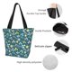 thumbnail image 4 of Fotbe Floral Bolsa de Playa con Estampado, Bolsa de Hombro, Bolsa de Mano Espaciosa, Bolsa de Viaje Ligera, Bolsa de Compras Versátil, 4 of 6