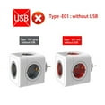 thumbnail image 5 of Multi Power Strip Cube Multiple Extension Socket With 4 16A 3680W Adapter With 2 Usb For Home Office, 5 of 7