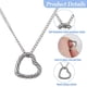 thumbnail image 4 of Collar porta anillos de acero inoxidable, cadena de protección para anillos, joyas para bodas, compromisos, cumpleaños, San Valentín, regalos para esposas, enfermeras y damas., 4 of 9