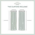 thumbnail image 4 of Exclusive Home Curtains Loha Linen Braided Tab Top Curtain Panel Pair, 54x96, Ivory, 4 of 7
