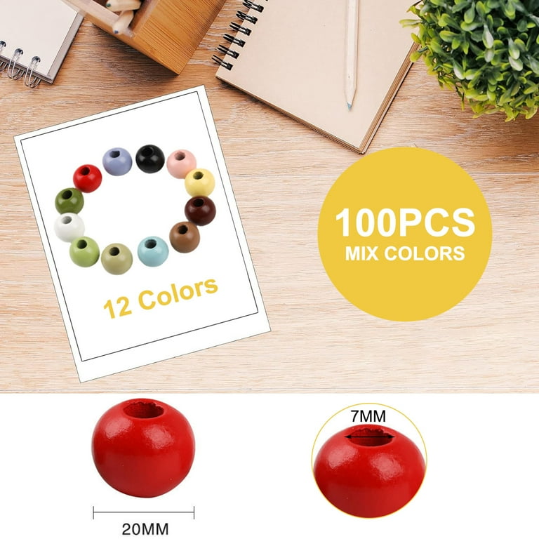 Wooden beads bulk 20mm discount