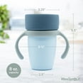 thumbnail image 2 of WeeSprout Baby Training Cup - Silicone Sippy Cup with Removable Handles for Weaning Off Bottle, 2 of 7